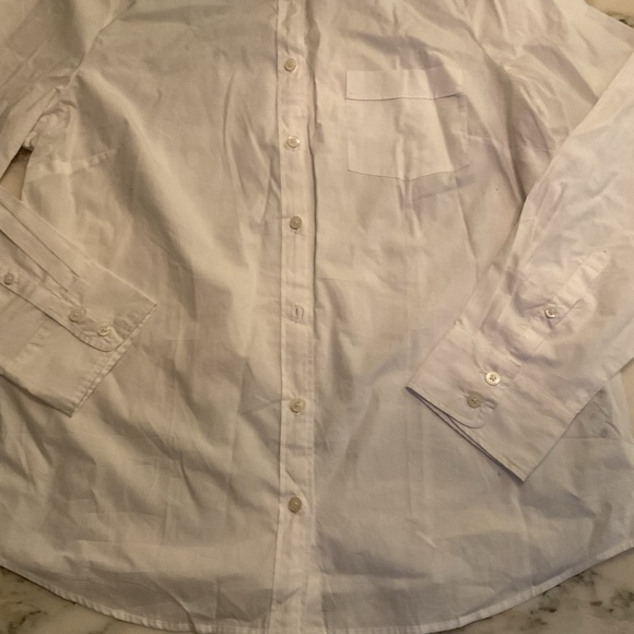 NWT J. Crew Button-up cotton poplin shirt in signature fit XL missing button - Picture 6 of 9